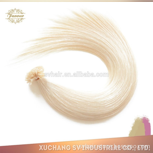 Grade 8A 2015 Colorful New Beauty Style! Double Drawn Keratin Fusion 1g/pcs nail/u tip indian remy human hair extension